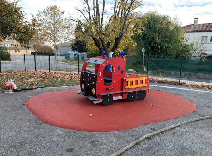 photo aménagement aire de jeux