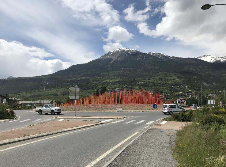 photo aménagement carrefour giratoire