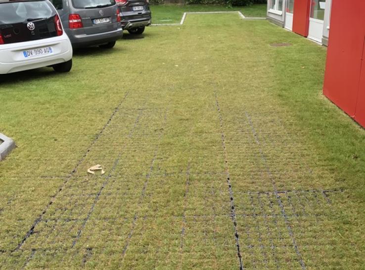 Photo parking avec voiture