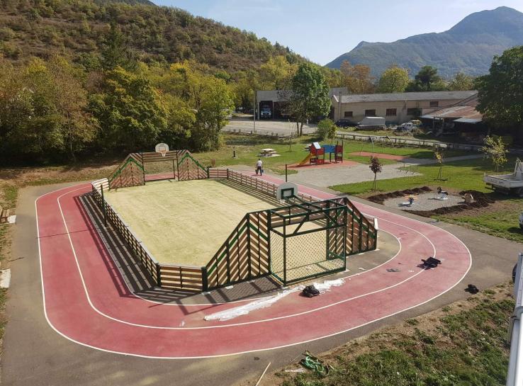 photo aménagement aire de jeux