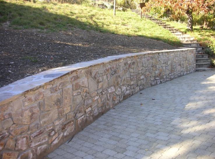 photo aménagement mur de soutènement