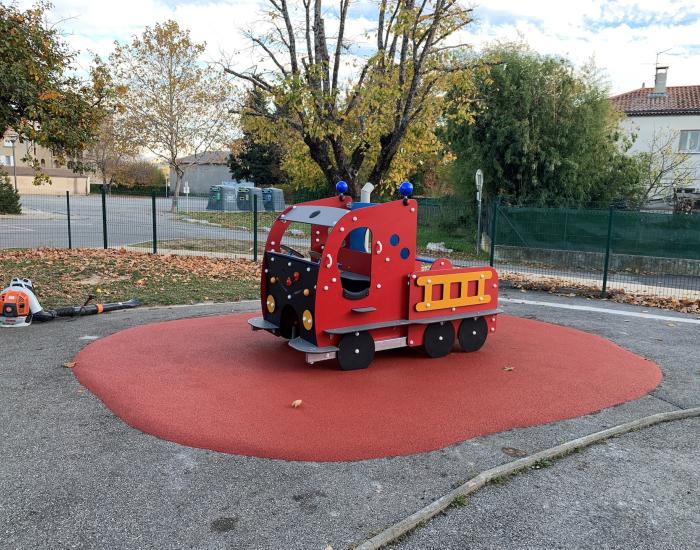 photo aménagement aire de jeux