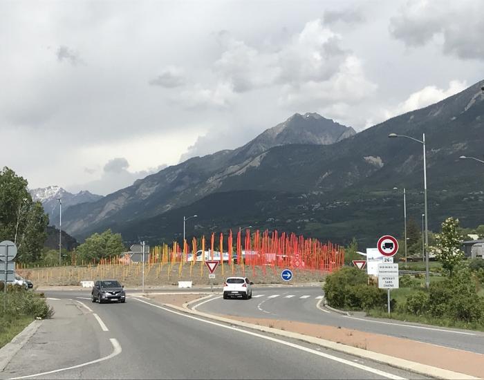 photo aménagement carrefour giratoire