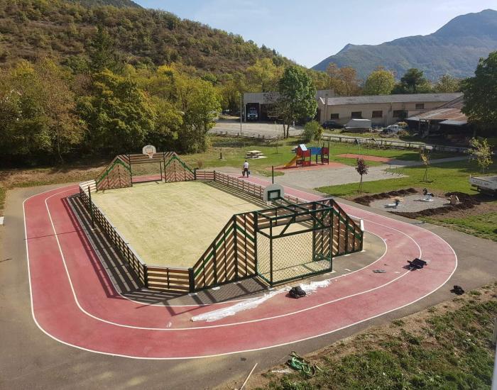 photo aménagement aire de jeux