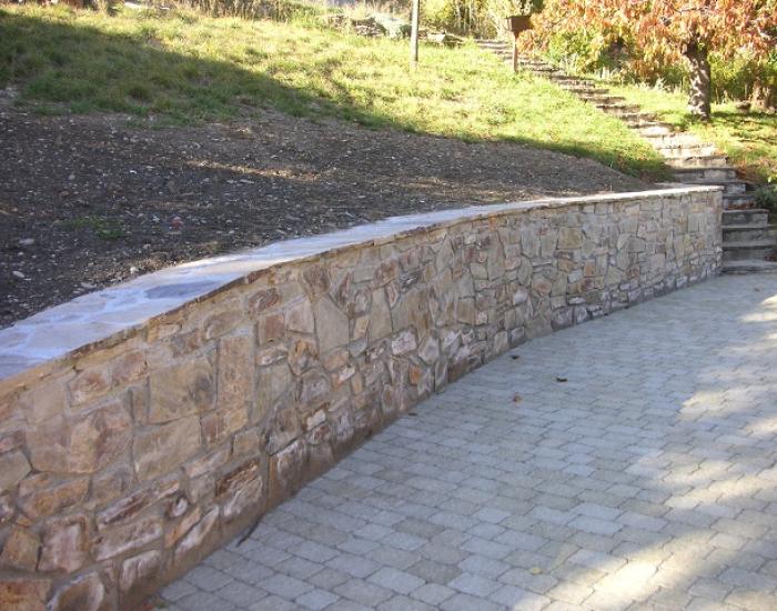 photo aménagement mur de soutènement